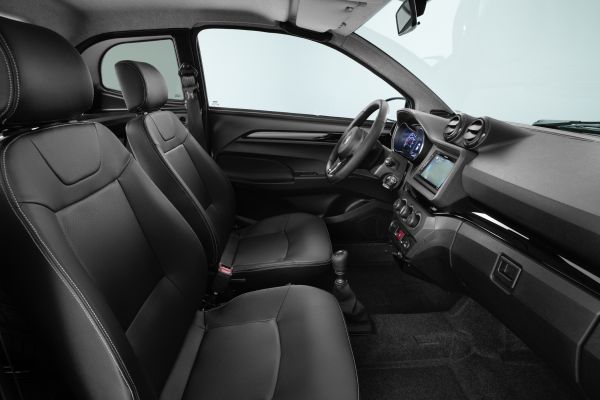 Leichtkraftfahrzeuge AIXAM Crossline Sitze in Kunstleder schwarz / Stoff grau-meliert